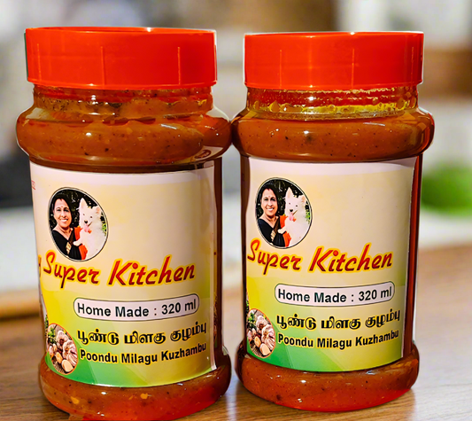 Poondu Milagu Kuzhambu ( பூண்டு மிளகு குழம்பு )
