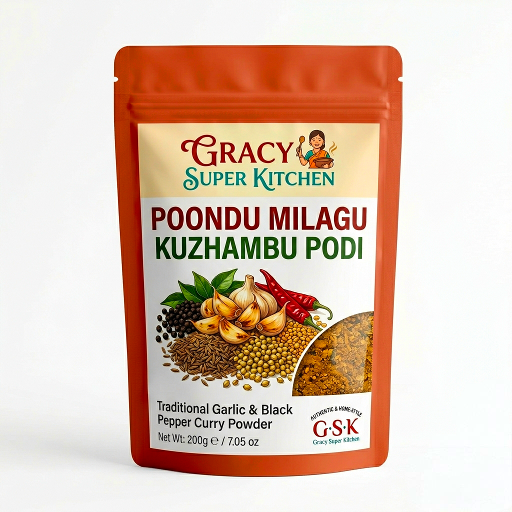 Poondu Milagu Kuzhambu Podi